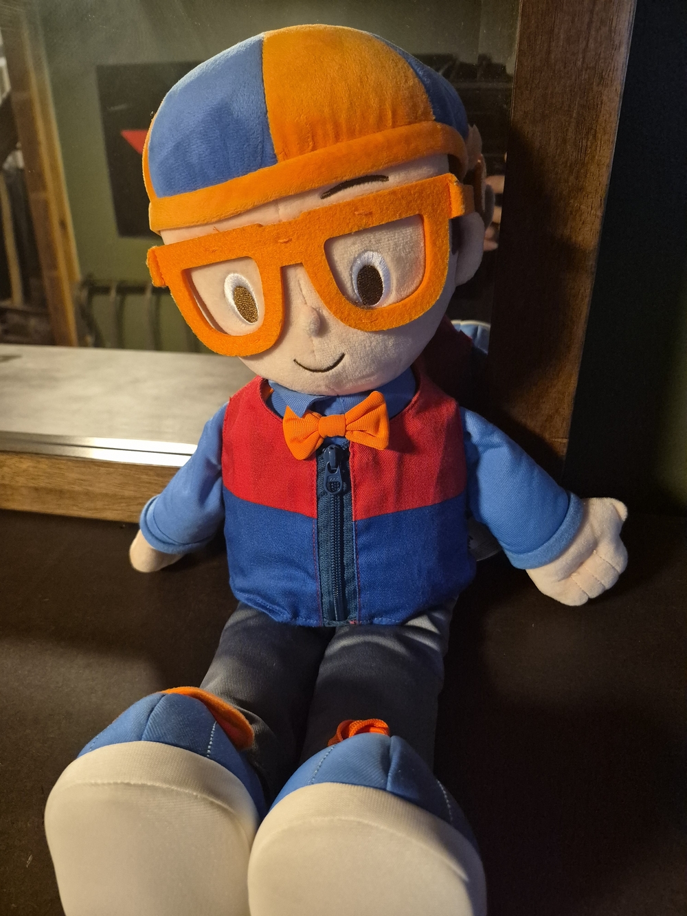 Blippi Get Ready & Play 20-inch Interactive Talking Plush Toy - Learn to Dress!